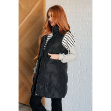 Load image into Gallery viewer, Cold and Calculated Longline Puffer Vest - Layers