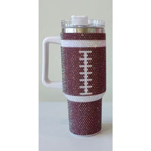 Load image into Gallery viewer, 40 oz Tumbler - Football Brown