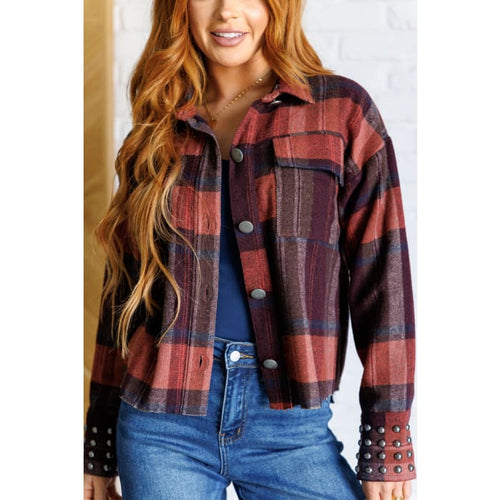 Already There Plaid Shacket - Layers