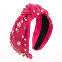 Load image into Gallery viewer, Baseball Bling Headband - PRE ORDER - Hot Pink - Accessories