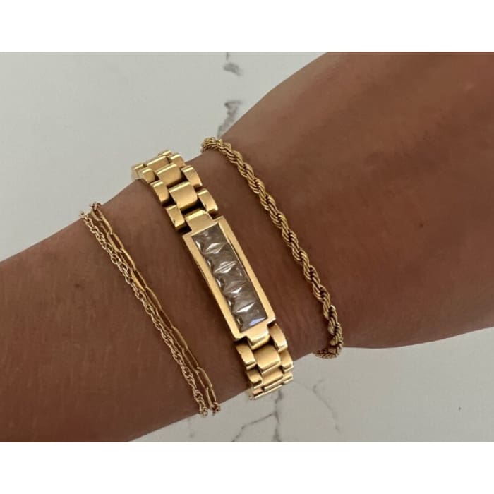 Bling Watch Band Bracelet - Accessories