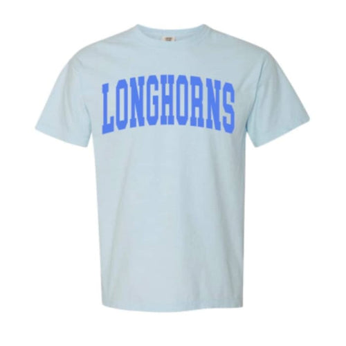 Longhorns Tee (Blue on Blue)- Pre-ORDER - Top