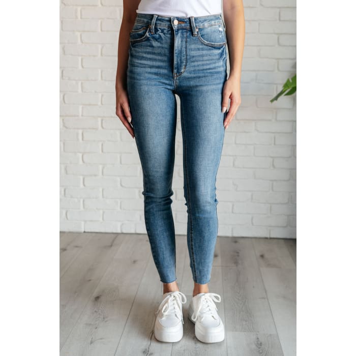 Nicole Tummy Control Skinny Jeans in Vintage Wash - Denim
