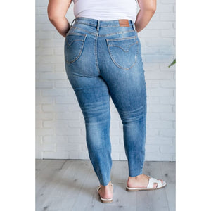 Nicole Tummy Control Skinny Jeans in Vintage Wash - Denim