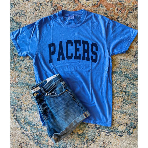 Pacers Tee (Flo Blue w/ Navy Writing) PRE ORDER - School Spirit