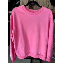 Load image into Gallery viewer, Pretty in Pink Rhinestone Sweater - Tops