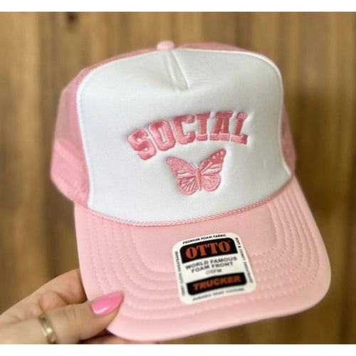 Social Butterly Trucker Hat - Hats & Hair Accessories