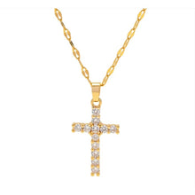 Load image into Gallery viewer, Sparkle Cross Necklace - Jewelry
