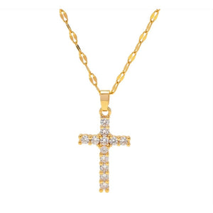 Sparkle Cross Necklace - Jewelry