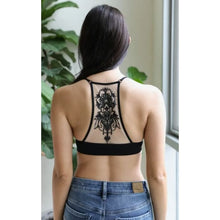 Load image into Gallery viewer, Tattoo Mesh Bralette - M/L / Black - Tops