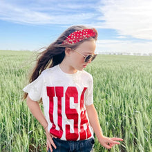 Load image into Gallery viewer, USA Glitter Tee - Pre Order Girls Tops