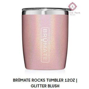 Brumate Rocks Tumbler - Pre-Order Glitter Blush - Brumate Rocks Tumbler