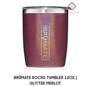 Brumate Rocks Tumbler - Pre-Order Glitter Merlot - Brumate Rocks Tumbler