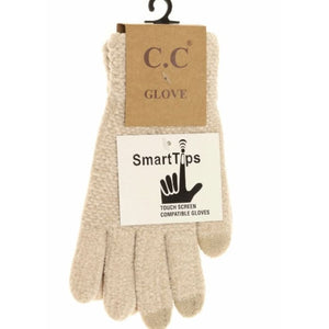 C.C. Chenille Glove - Beige - Gloves