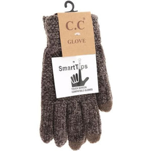 Chenille Glove - Earth Brown - Gloves