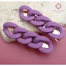 Load image into Gallery viewer, Chain Hair Clip - Purple - Hats &amp; Hair Accessories