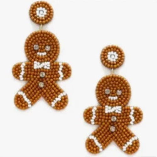 Christmas Gingerbread Earrings - Jewelry