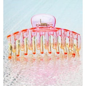 Clear Ombre Hair Claw Clip - Hot Pink - Hats & Hair Accessories