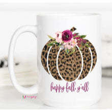 Load image into Gallery viewer, Coffee Mugs - Happy Fall Y’all / 15 oz - Novelty