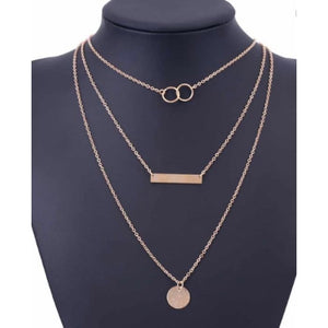 Coin Bar Necklace - Gold - Jewelry