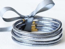 Load image into Gallery viewer, Glitter Jelly Tube Bangles - Dark Gray - Jewelry