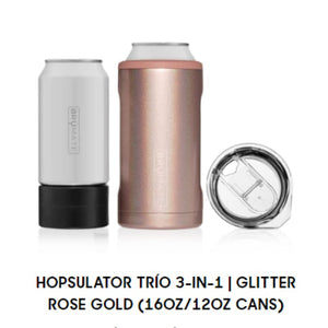 Hopsulator Trio 3-in-1 - PRE-ORDER Glitter Rose Gold - Hopsulator Trio 3-in-1
