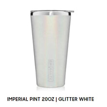 Load image into Gallery viewer, Imperial Pint - Glitter White - Imperial Pint