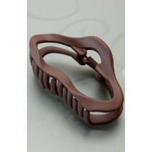 Load image into Gallery viewer, Soft Oval Non-Slip Hair Claw - Brown - Hats &amp; Hair Accessories