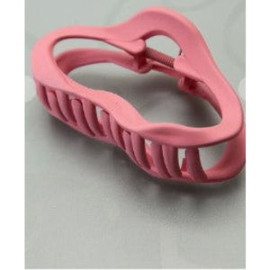 Soft Oval Non-Slip Hair Claw - Pink - Hats & Hair Accessories
