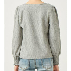Swiss Grey - Girls Top