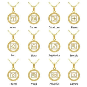 Zodiac Pendant Necklace - Accessories
